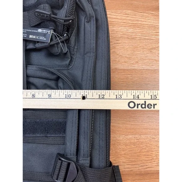 EVATAC Tactical Backpack Black 25L NEW - Picture 11 of 11